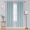 Floral embroidered tulle fabric curtains